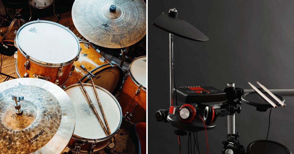 Akustisches Schlagzeug oder E-Drums – was ist besser zum Lernen?